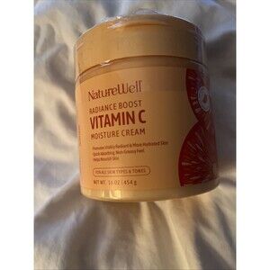 Radiance Boost Vitamin C Moisture Cream for Face &Body Revitalize Dull Skin 16oz